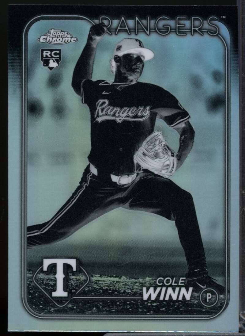 Cole Winn Rookie Card 2024 Topps Chrome Update Negative Refractors #USC80  Image 1