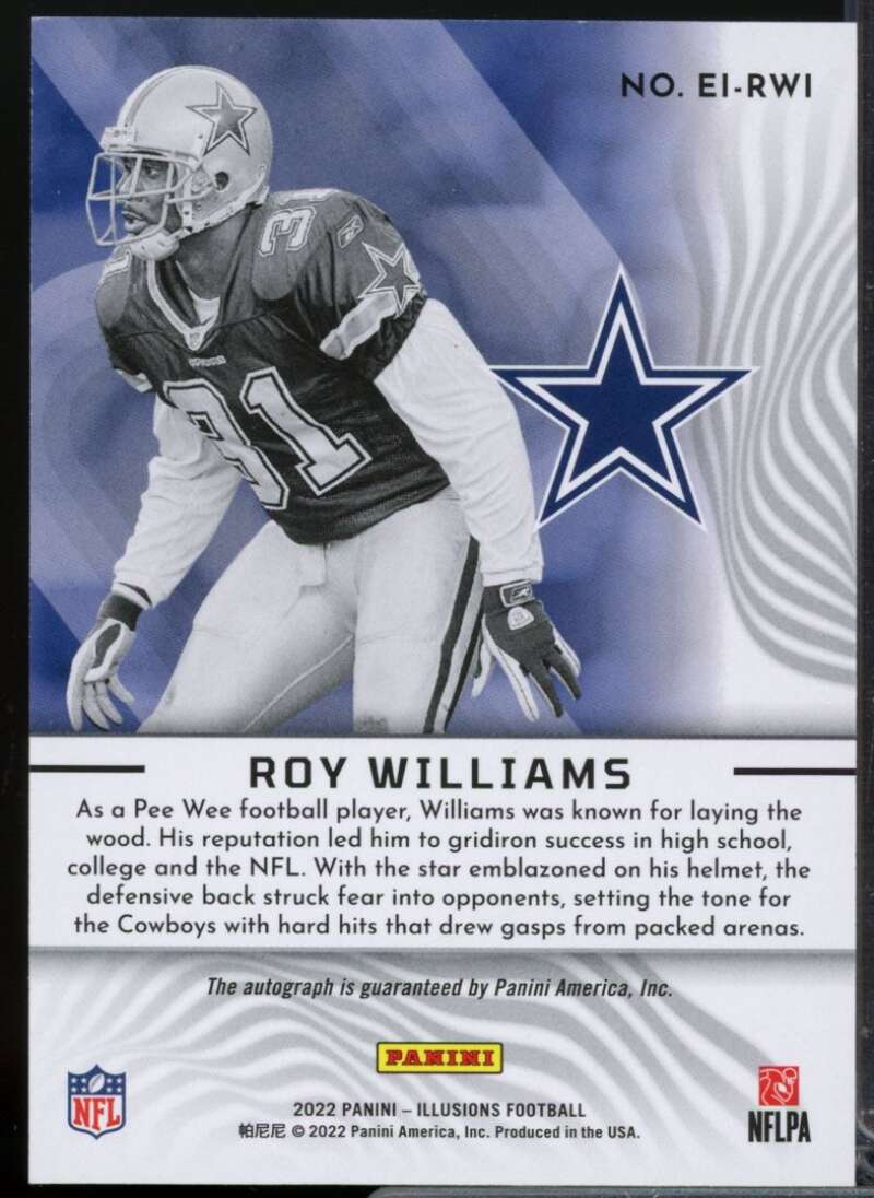 Roy Williams /125 Card 2022 Panini Illusions Elusive Ink Autograph #22  Image 2
