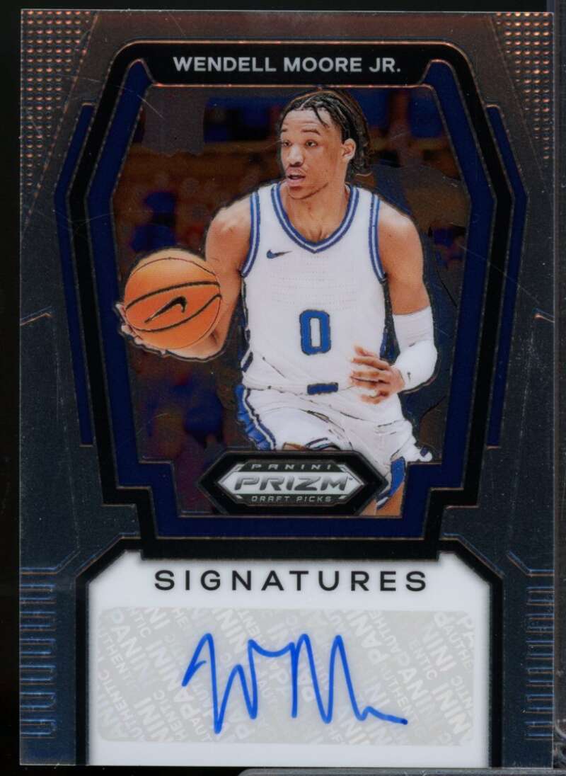 Wendell Moore Jr. 2024-25 Panini Prizm Draft Picks Signatures Autograph #46  Image 1
