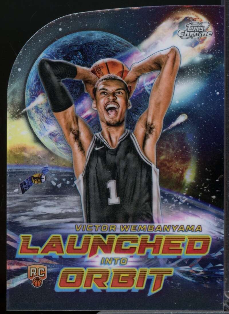 Victor Wembanyama Rookie 2023-24 Topps Cosmic Chrome Launched Into Orbit #LIO1  Image 1