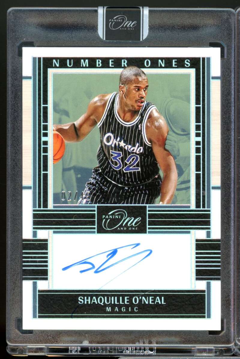 Shaquille O'Neal /49 Card 2023-24 Panini One and One Number Ones Autograph #1  Image 1