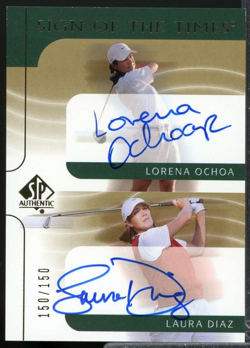 Lorena Ochoa Laura Diaz 2003 SP Authentic Sign of the Times Autograph Dual #LOLD  Image 1