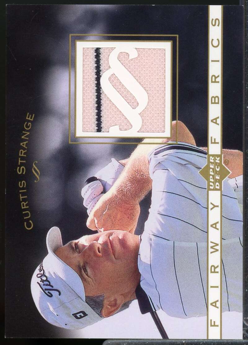 Curtis Strange Card 2003 Upper Deck Fairway Fabrics Jersey #CS  Image 1