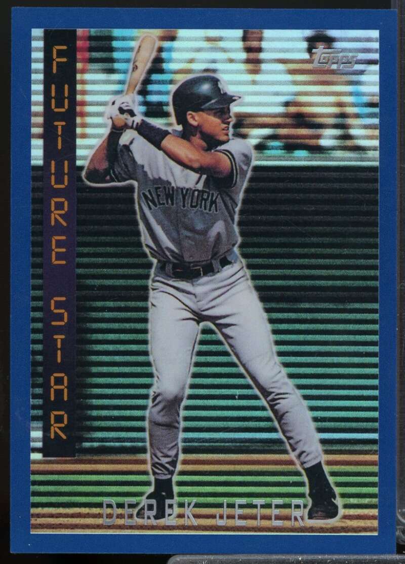Derek Jeter Card 2017 Topps Factory Set  Chrome Reprint Refractors #DJ3  Image 1
