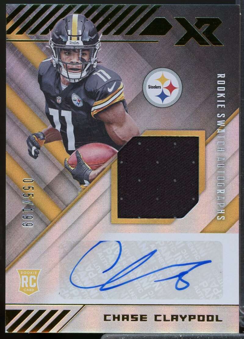 Chase Claypool Rookie Card 2020 Panini XR Jersey Swatch Autograph /199 #26  Image 1