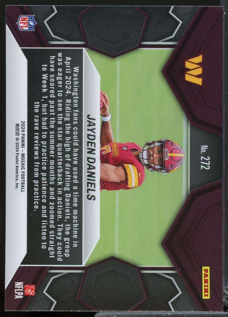 Jayden Daniels Rookie Card 2024 Panini Mosaic Debut #272  Image 2