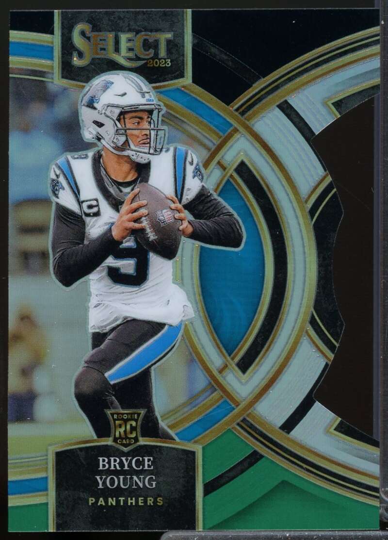 Bryce Young Rookie Card 2023 Select Prizm Black and Green Die Cut #167  Image 1