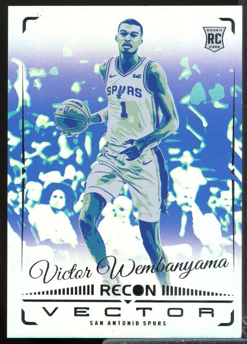 Victor Wembanyama Rookie Card 2023-24 Panini Recon Vector #22  Image 1