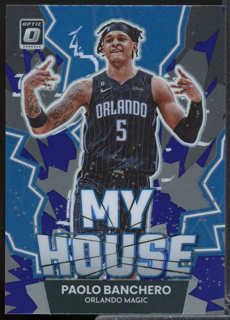 Paolo Banchero Rookie Card 2022-23 Donruss Optic My House Purple #11  Image 1