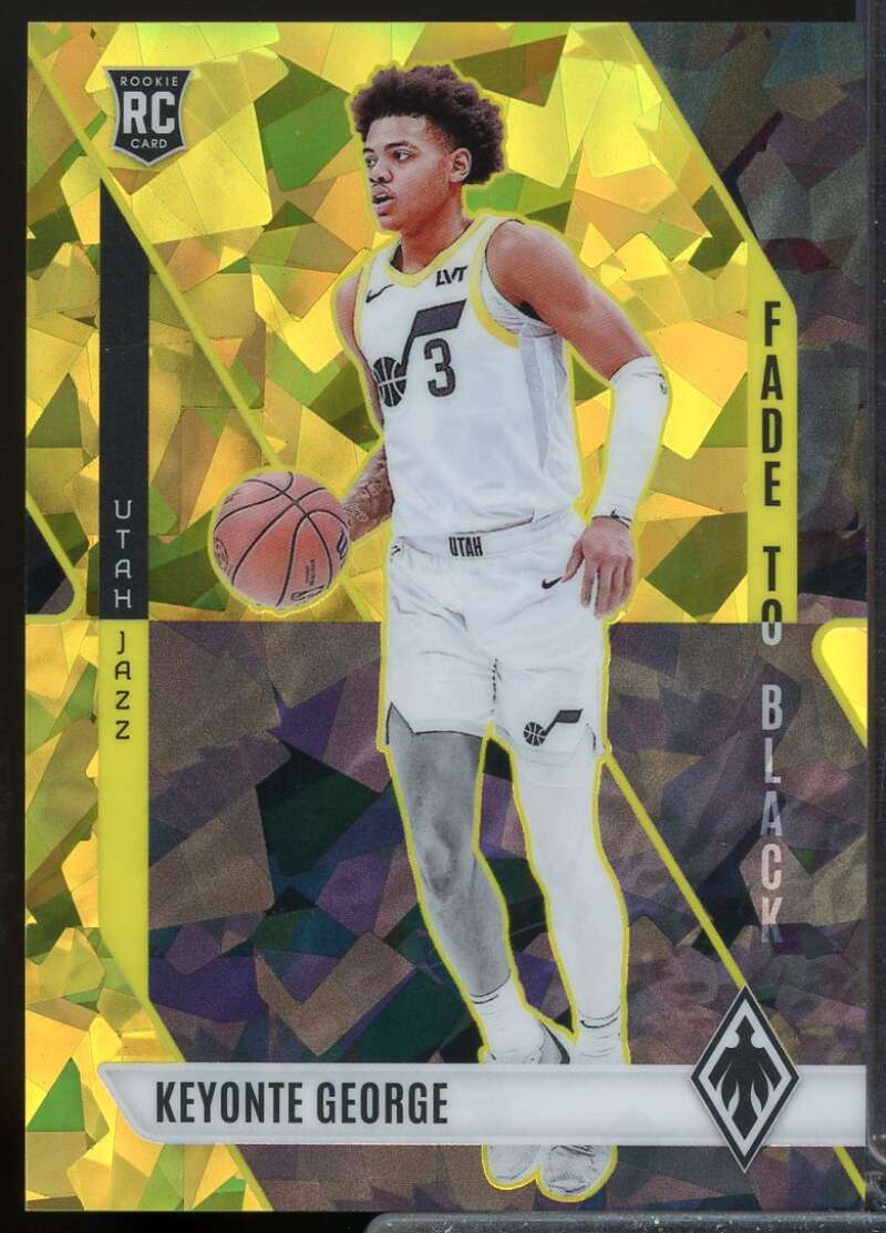 Keyonte George Rookie 2023-24 Phoenix Fade To Black Phoenix Yellow Ice /175 #17  Image 1