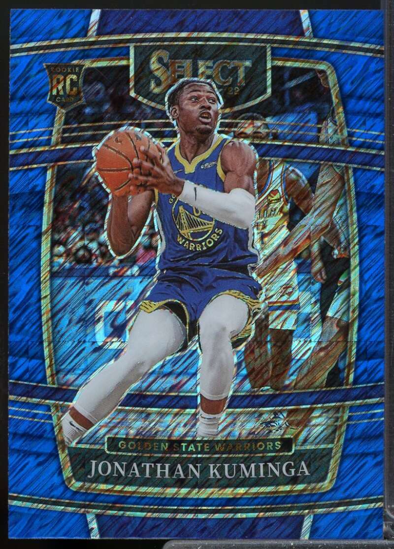 Jonathan Kuminga Rookie Card 2021-22 Select Prizms Blue Shimmer #28  Image 1