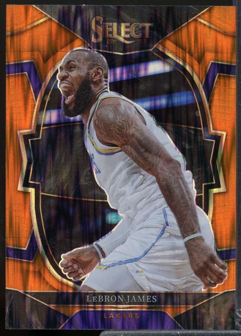 LeBron James Card 2022-23 Select Prizms Orange Flash #26  Image 1