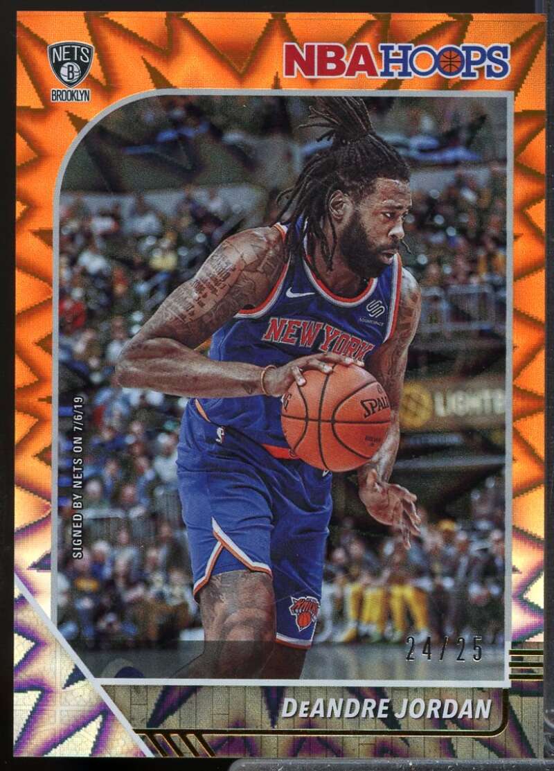 DeAndre Jordan Card 2019-20 Hoops Orange Explosion /25 #122  Image 1