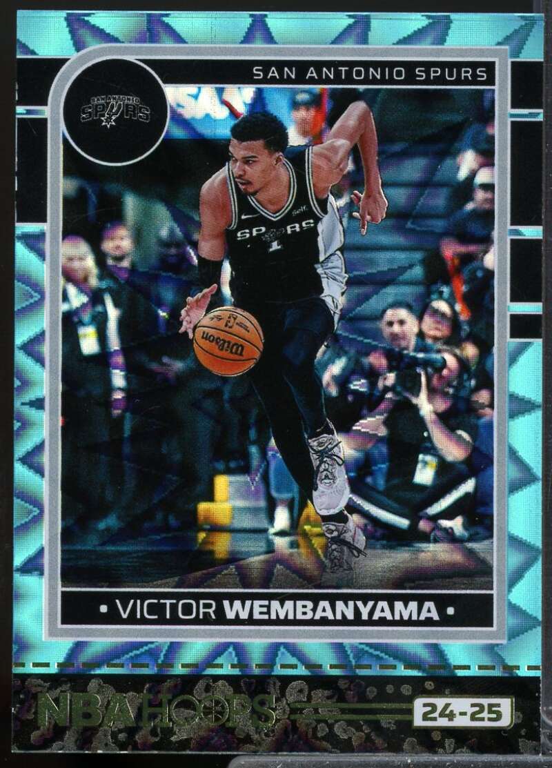 Victor Wembanyama Card 2024-25 Hoops Teal Explosion #165  Image 1