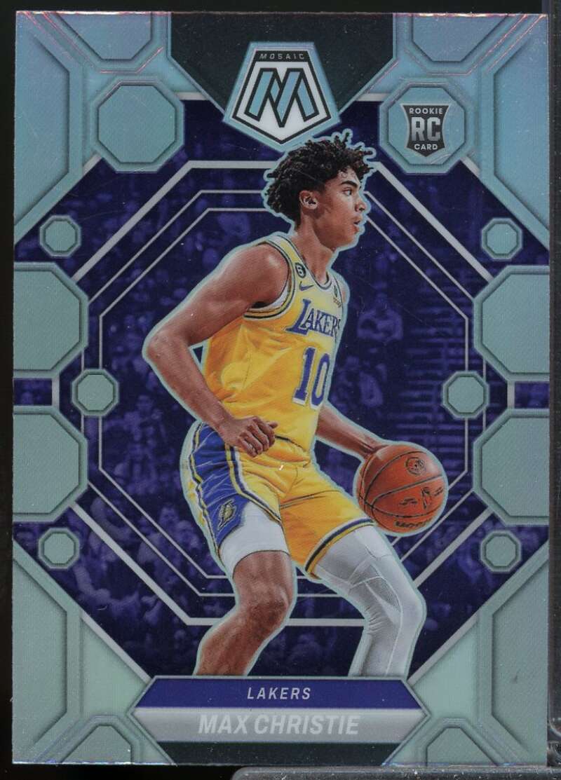 Max Christie Rookie Card 2022-23 Panini Mosaic Silver #229  Image 1