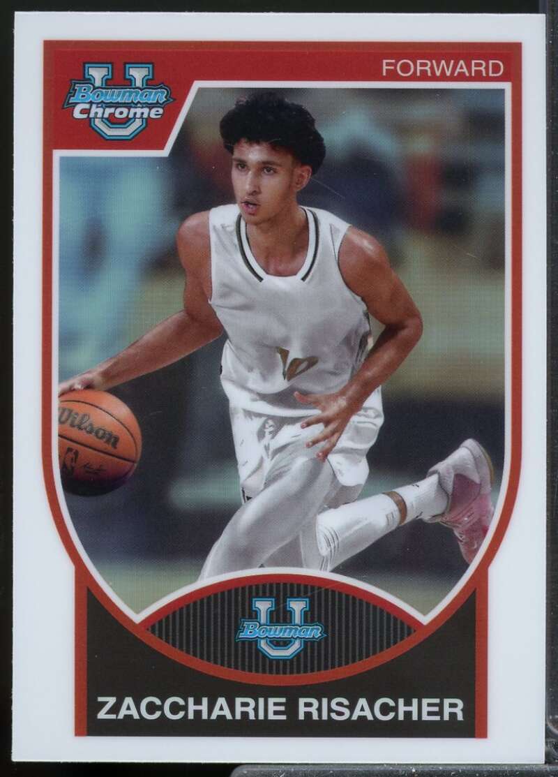 Zaccharie Risacher Rookie 2023-24 Bowman Chrome University '07-08 Bowman #07B25  Image 1