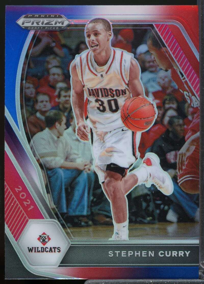 Stephen Curry 2021-22 Panini Prizm Draft Picks Prizms Red White and Blue #56  Image 1
