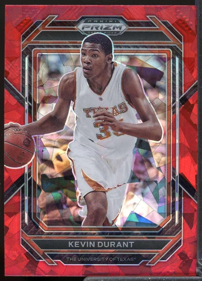 Kevin Durant Card 2023-24 Panini Prizm Draft Picks Prizms Red Ice #70  Image 1