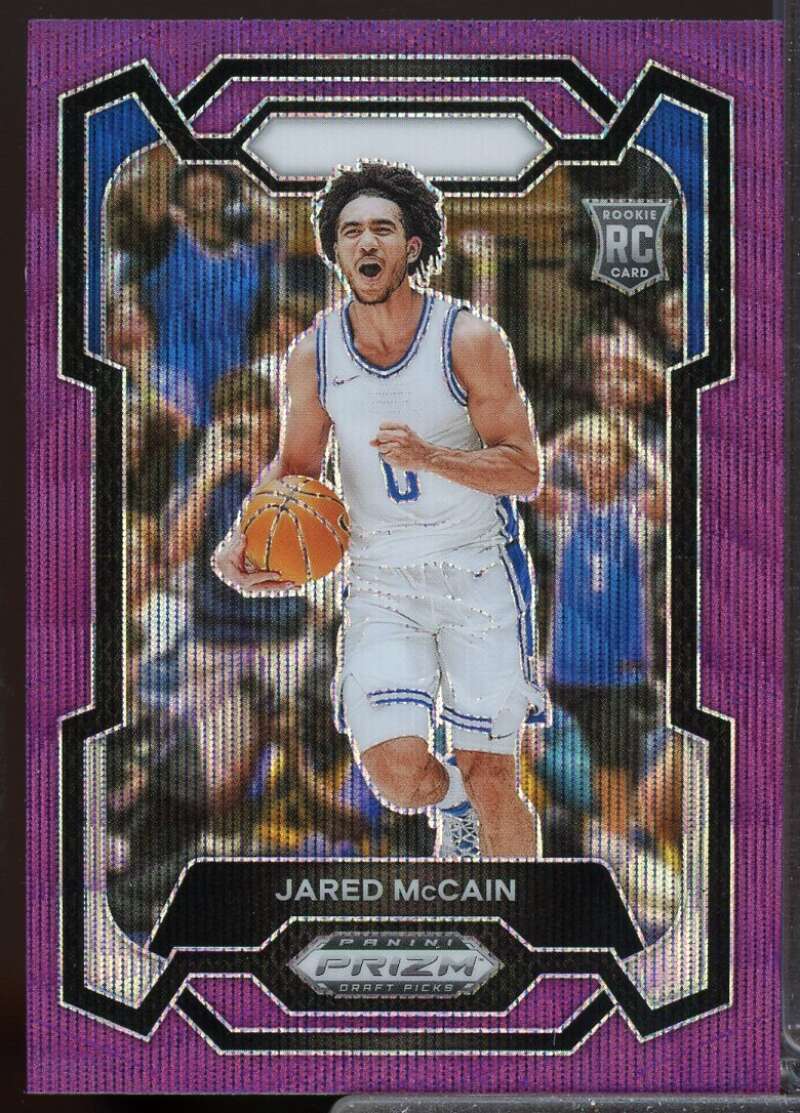 Jared McCain Rookie 2024-25 Panini Prizm Draft Picks Prizms Purple Wave #35  Image 1