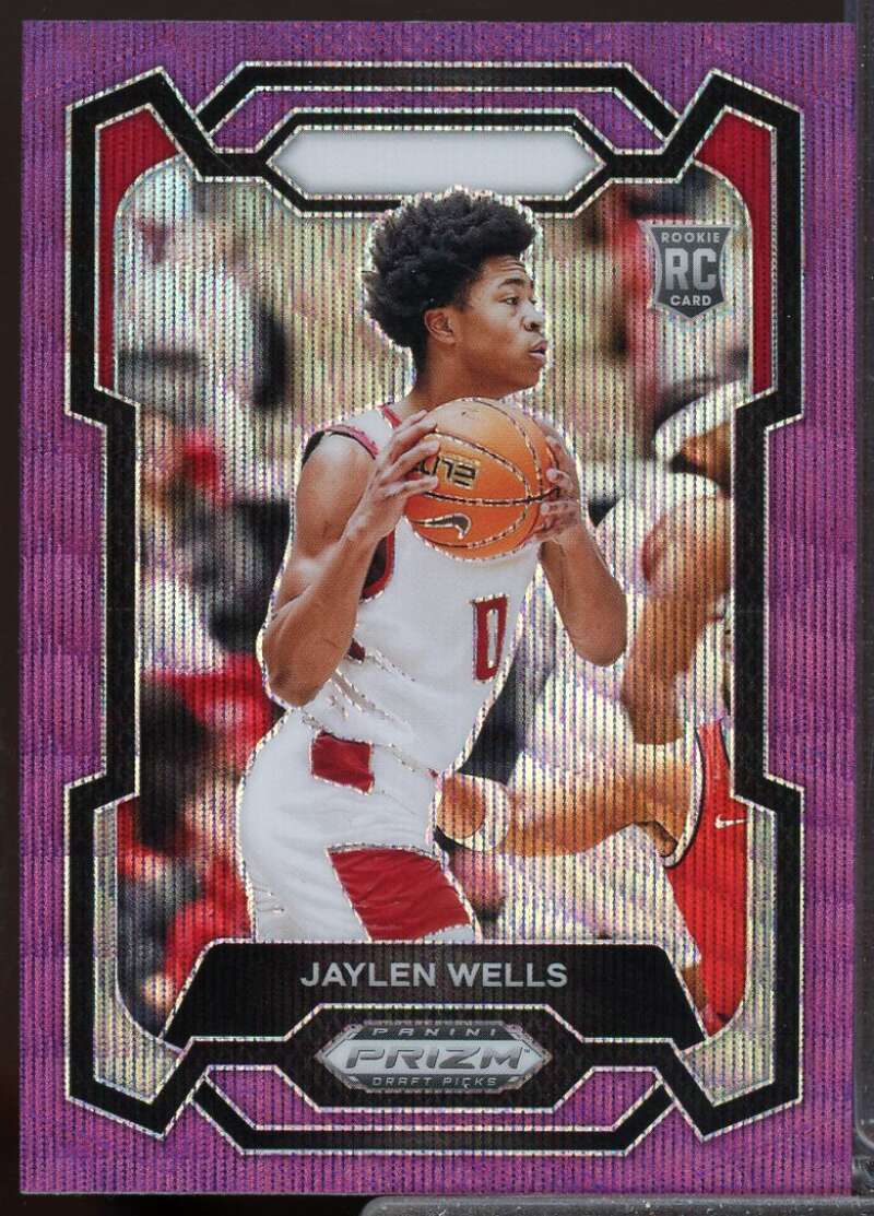 Jaylen Wells Rookie 2024-25 Panini Prizm Draft Picks Prizms Purple Wave #31  Image 1