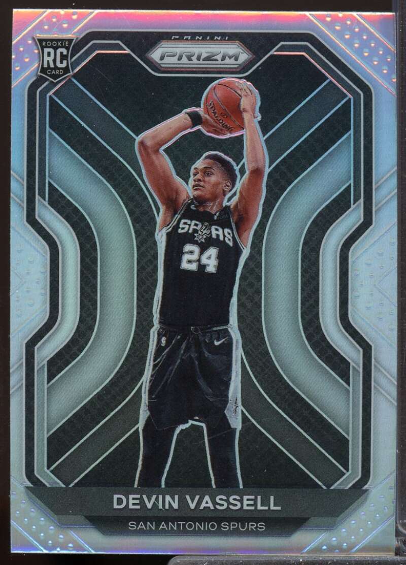 Devin Vassell Rookie Card 2020-21 Panini Prizm Prizms Silver #252  Image 1
