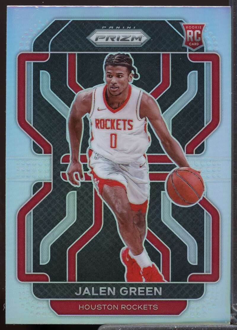 Jalen Green Rookie Card 2021-22 Panini Prizm Prizms Silver #306  Image 1