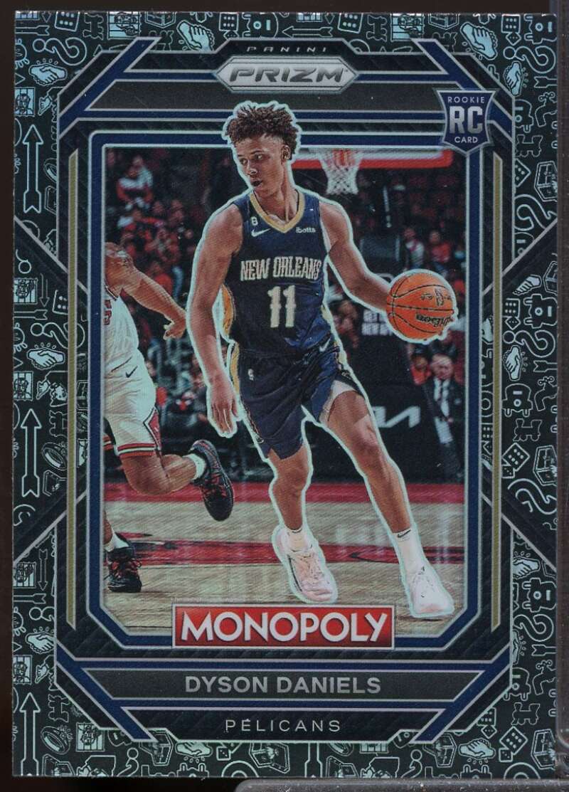 Dyson Daniels Rookie Card 2022-23 Panini Prizm Monopoly Monopoly Black #57  Image 1