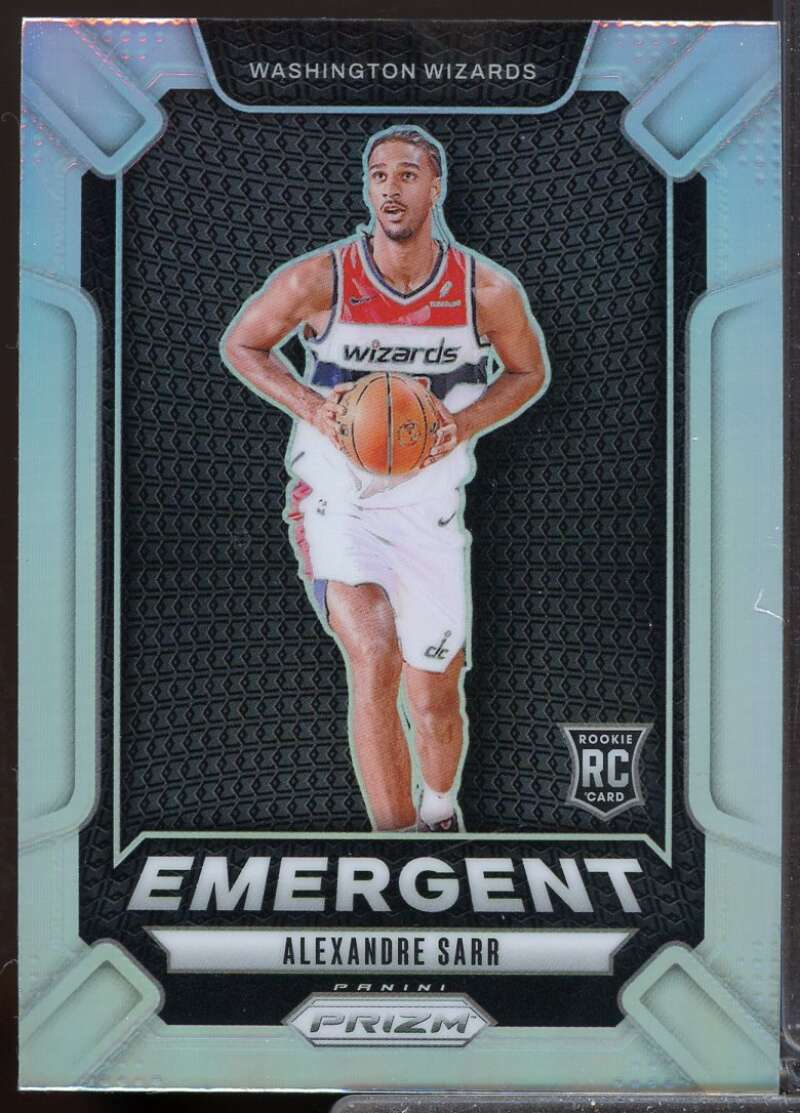 Alexandre Sarr Rookie Card 2024-25 Panini Prizm Emergent Prizms Silver #14  Image 1