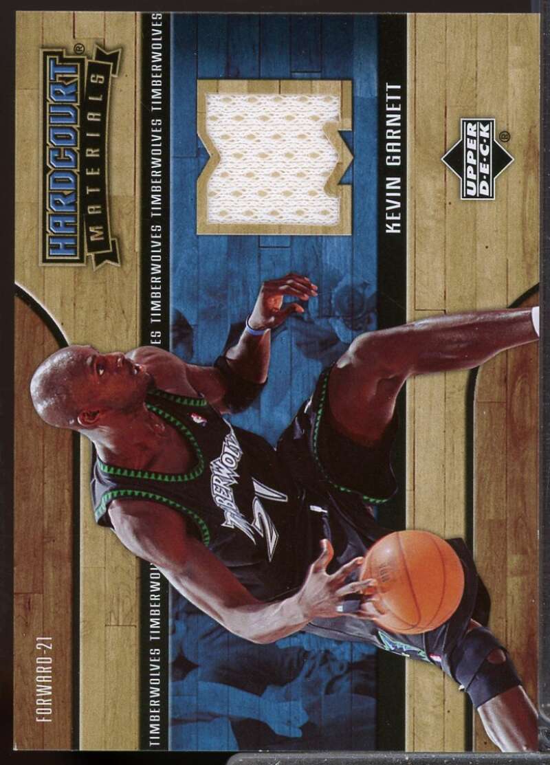 Kevin Garnett Card 2006-07 Upper Deck Hardcourt Jersey Materials #KG  Image 1