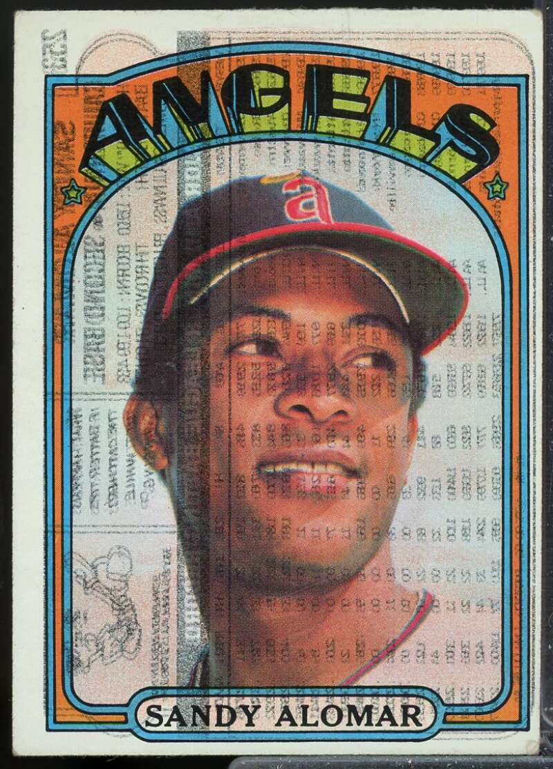 Sandy Alomar Card 1972 Topps Double Back Print Misprint #253  Image 3