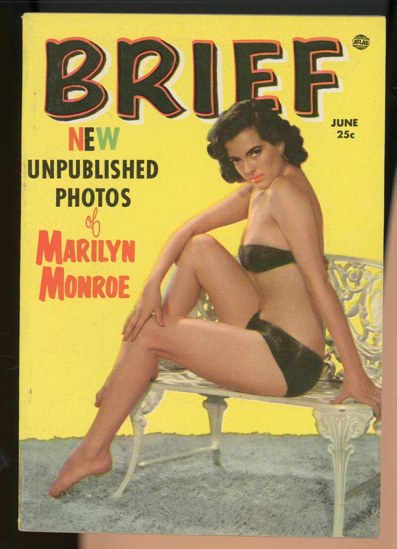 Brief Magazine June 1954 Marilyn Monroe Pin Up Unpublished Photos Image 1