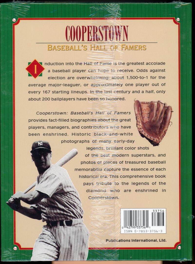 Cooperstown Baseball's Hall Of Famers Hardcover New In Seal Book Image 2