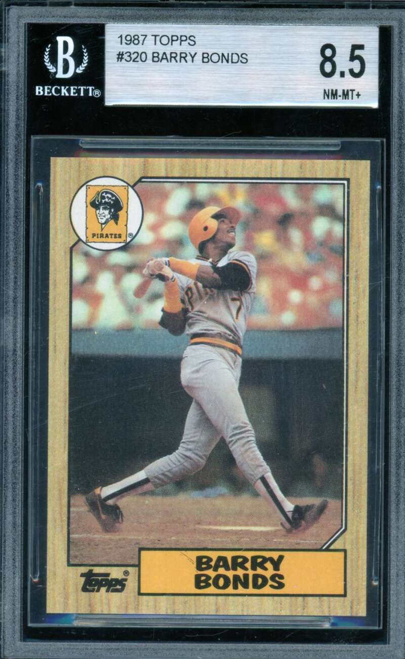 Barry Bonds Rookie Card 1987 Topps #320 BGS 8.5 Image 1