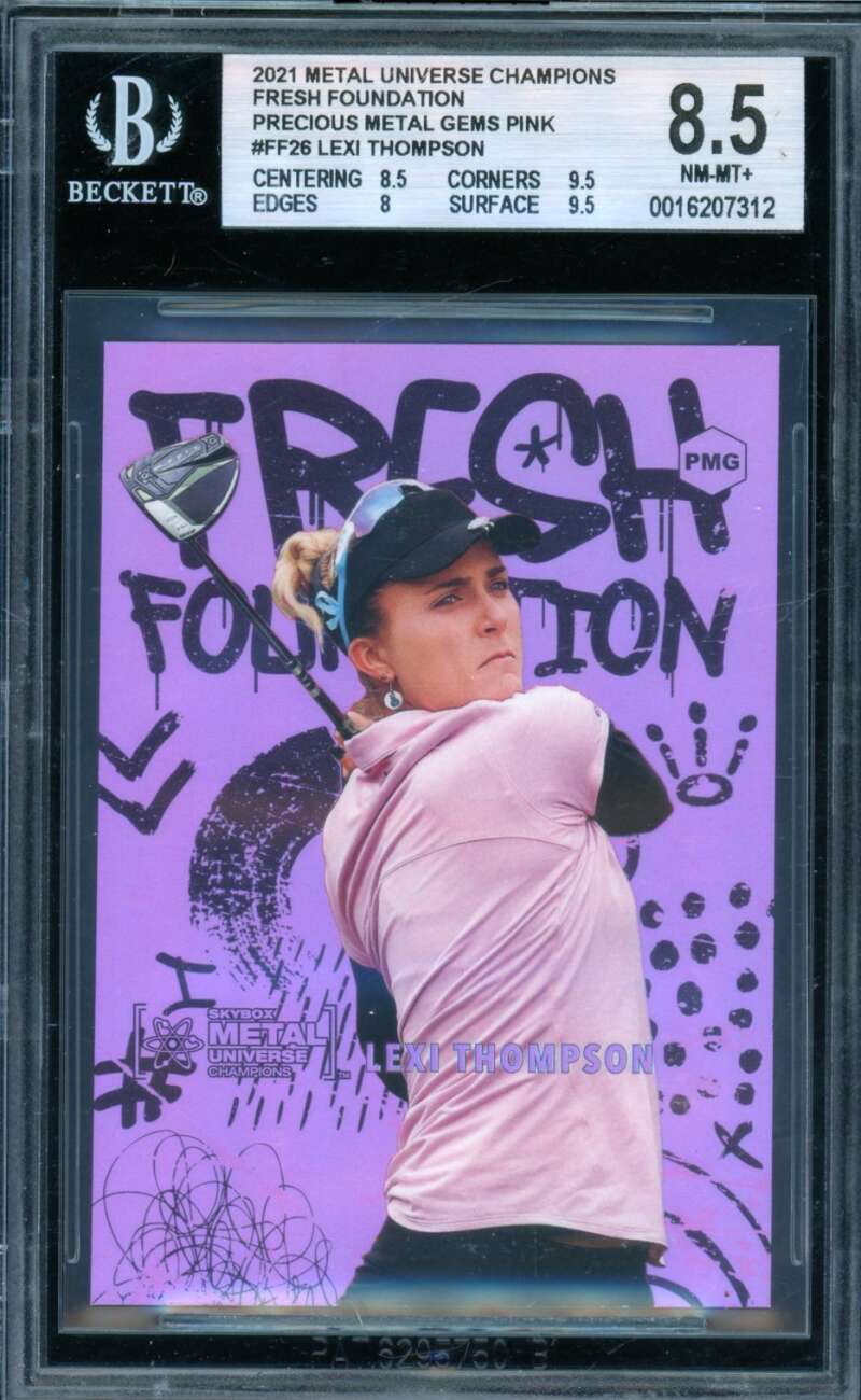 Lexi Thompson 2021 Metal Universe Champions Precious Metal Gems #FF26 BGS 8.5 Image 1