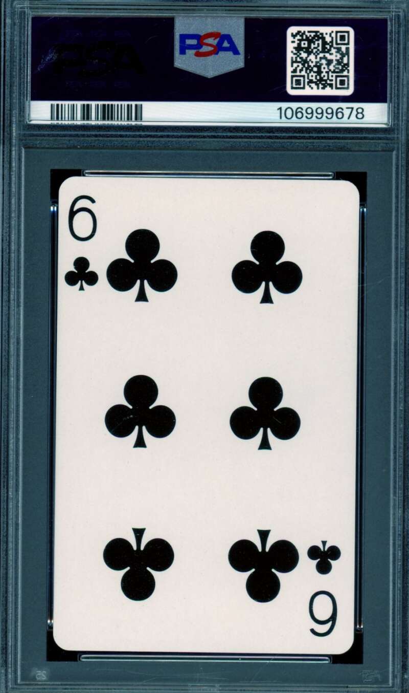 Babe Ruth Card 1973 U.S. Playing Cards Six Of Clubs #nno PSA 10 Image 2