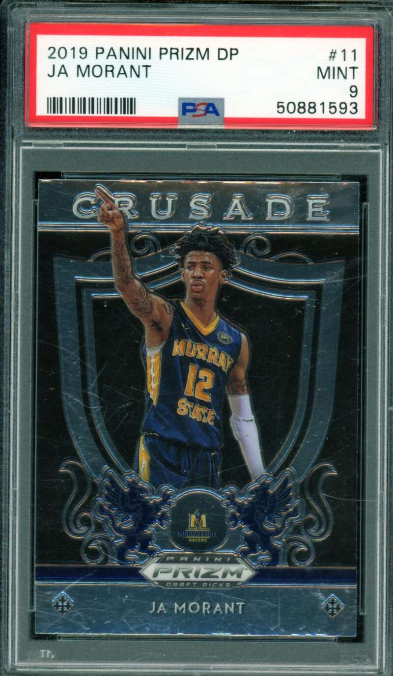 Ja Morant Rookie Card 2019-20 Panini Prizm DP #11 PSA 9 Image 1