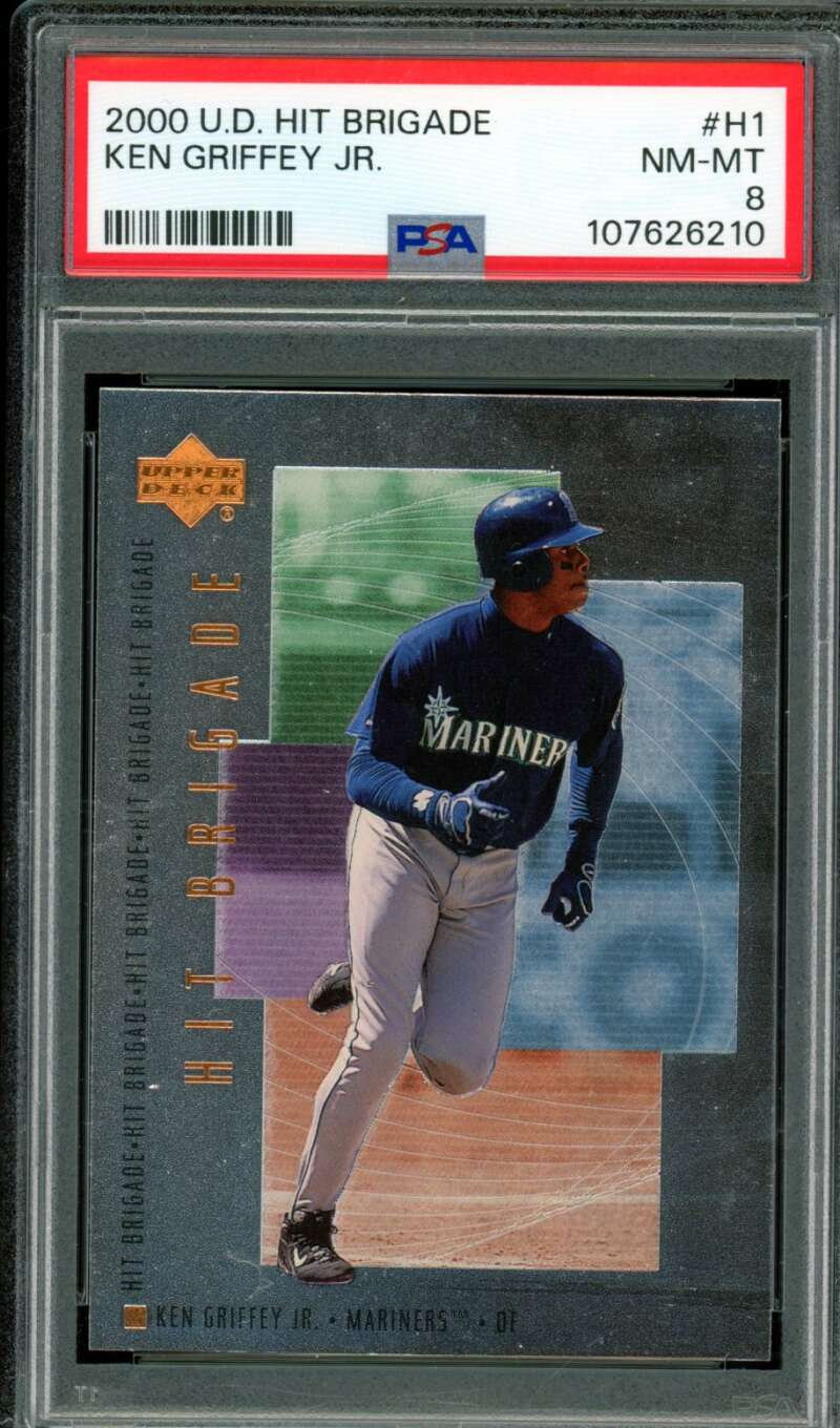 Ken Griffey Jr. Card 2000 Upper Deck #H1 PSA 8 Image 1