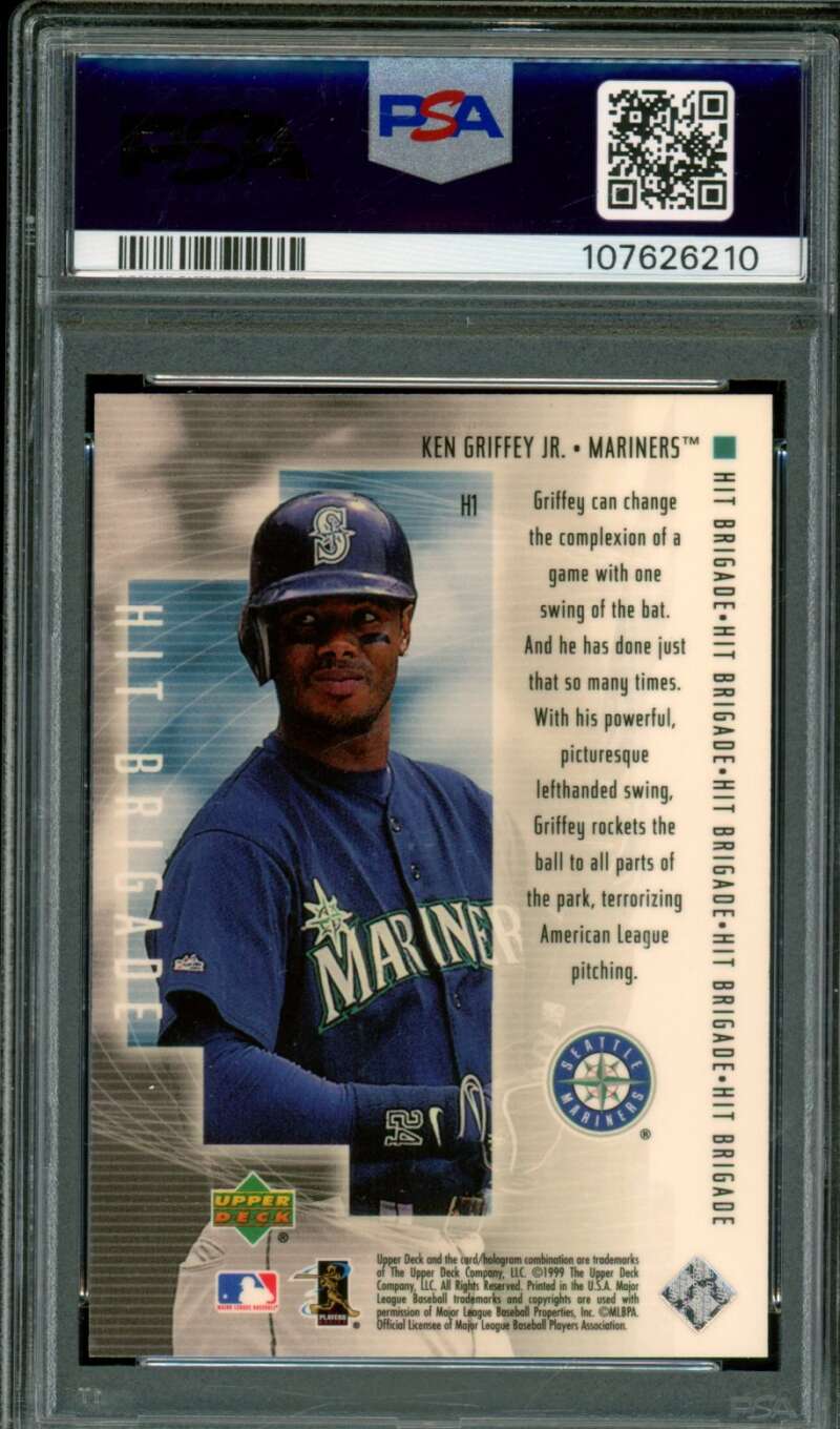 Ken Griffey Jr. Card 2000 Upper Deck #H1 PSA 8 Image 2