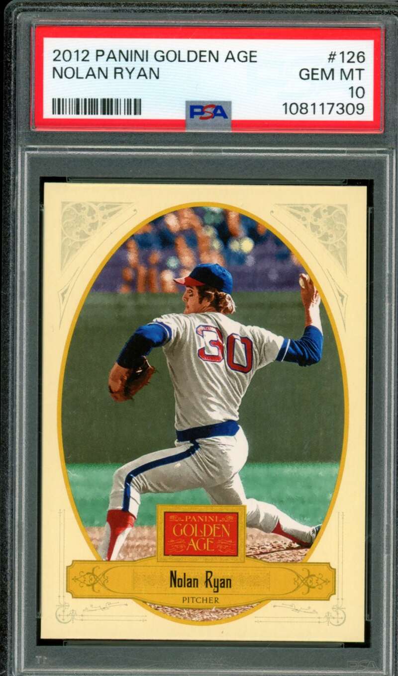 Nolan Ryan Card 2012 Panini Golden Age #126 (pop 10) PSA 10 Image 1