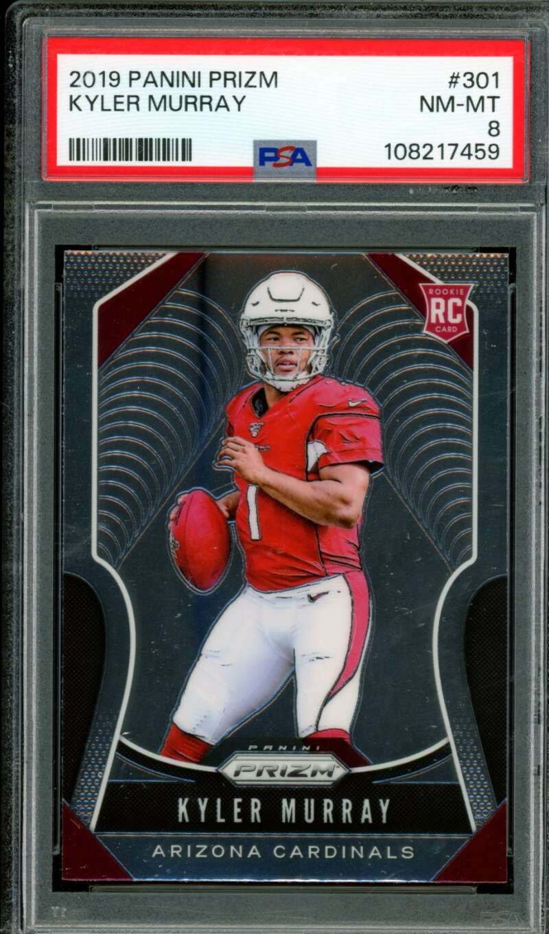 Kyler Murray Rookie Card 2019 Panini Prizm #301 PSA 8 Image 1