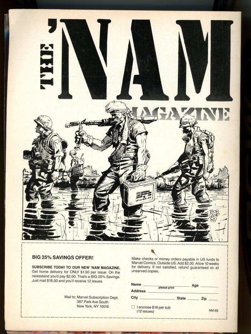 The 'Nam Magazine #3 October 1988 Marvel Image 2