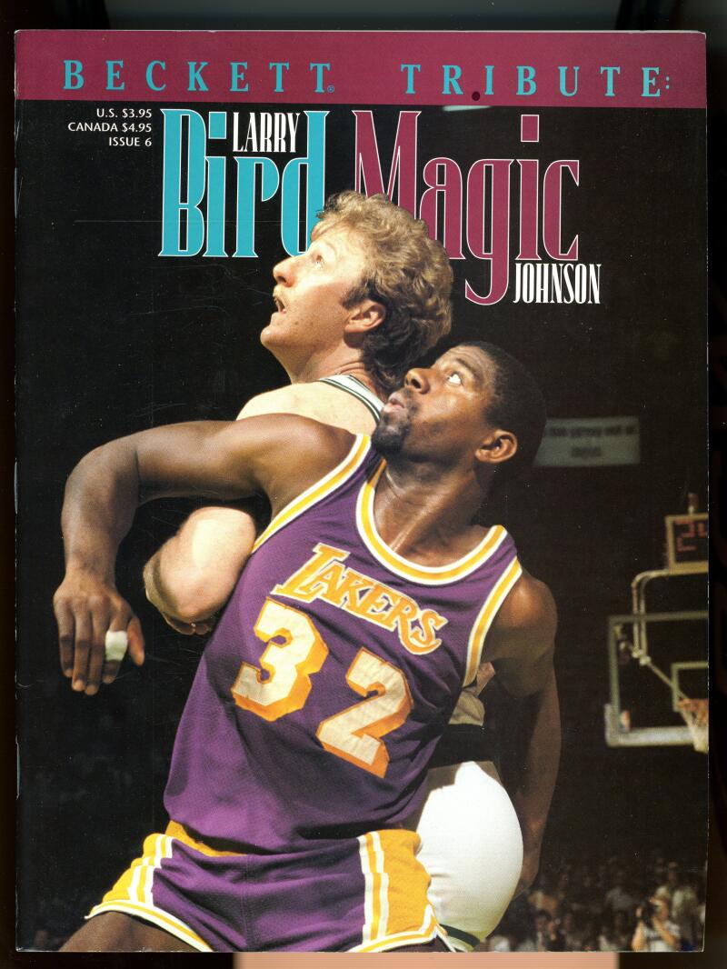 Beckett Tribute Magazine Larry Bird Magic Johnson 1994 Issue 6 Image 1