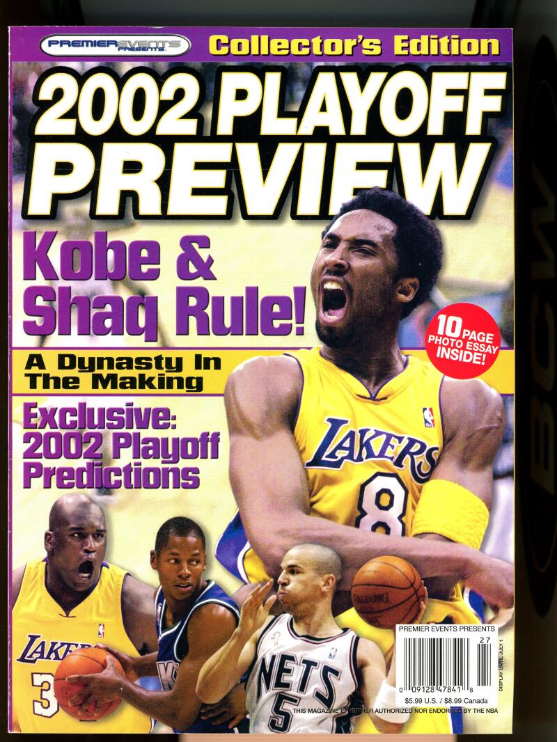 Premier Events Collectors Edition 2002 Playoff Preview Kobe Bryant Image 1