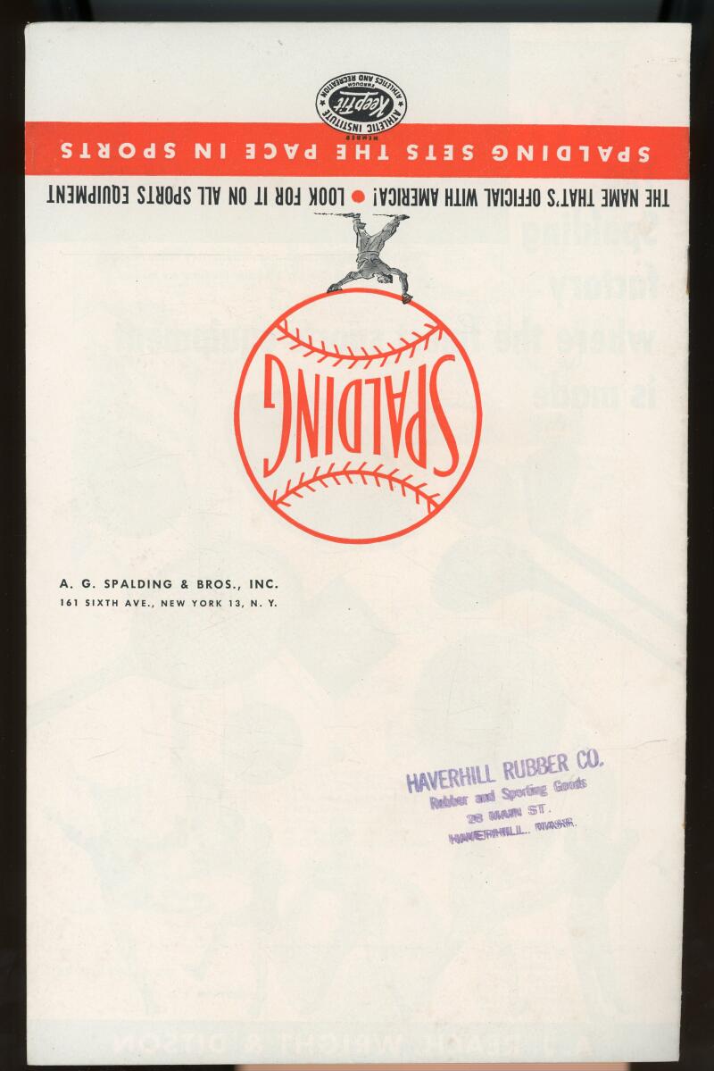 Spalding Sports Show 1951-1952 Magazine  Image 2