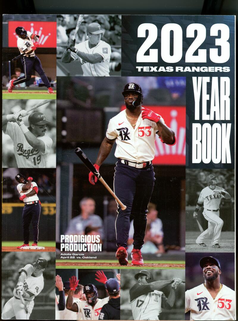 2023 Texas Rangers Yearbook MLB Baseball World Series Champions  Image 1