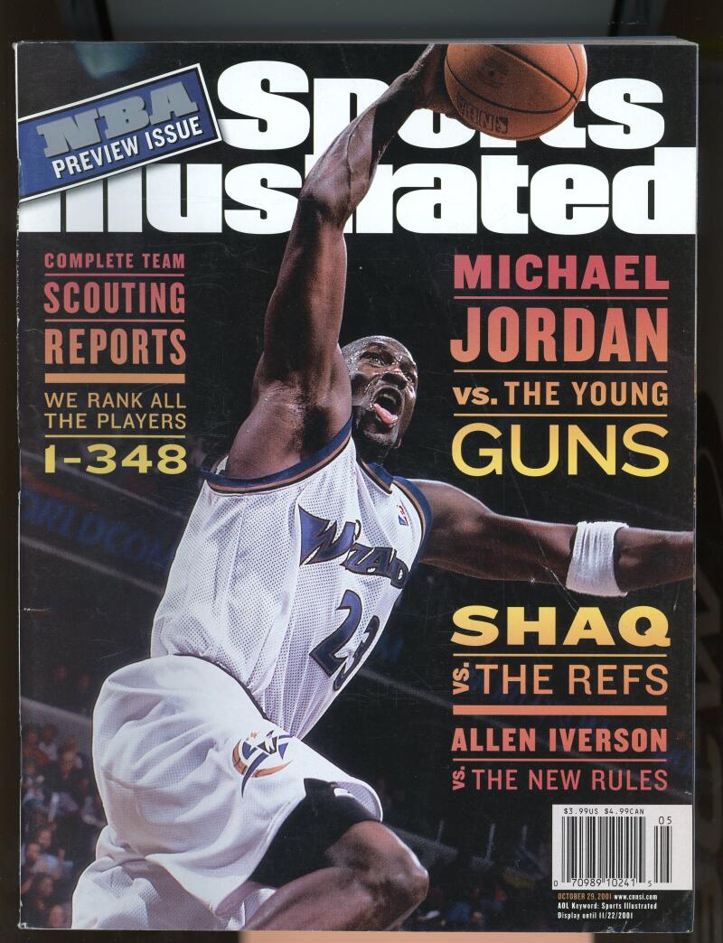 Sports Illustrated Magazine October 29 2001 Michael Jordan No Label Image 1