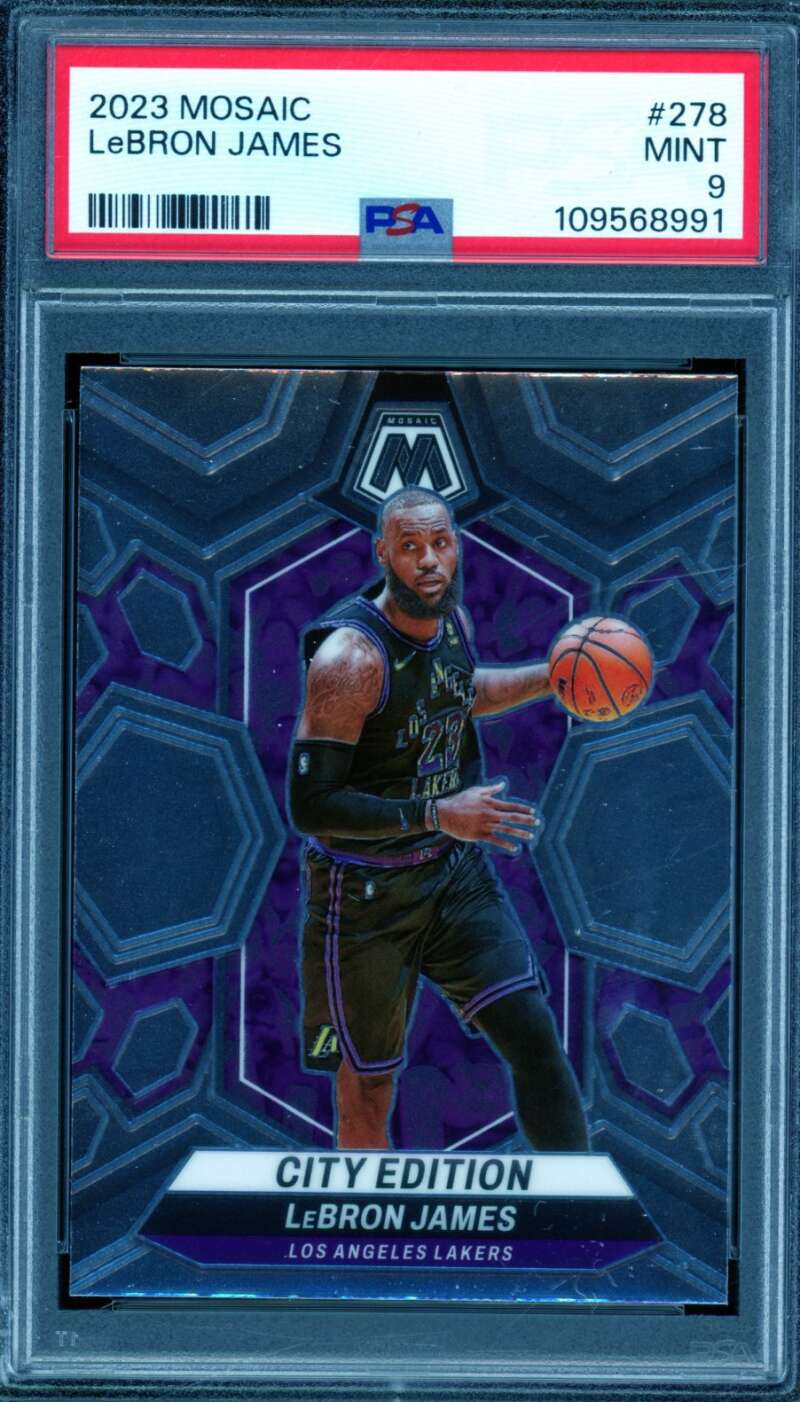 LeBron James Card 2023-24 Mosaic #278 PSA 9 Image 1