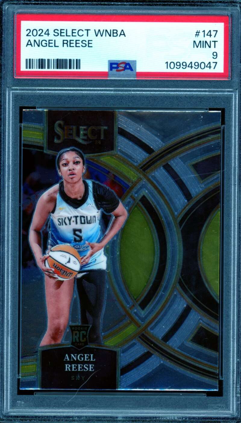 Angel Reese Rookie Card 2024 Select WNBA #147 PSA 9 Image 1