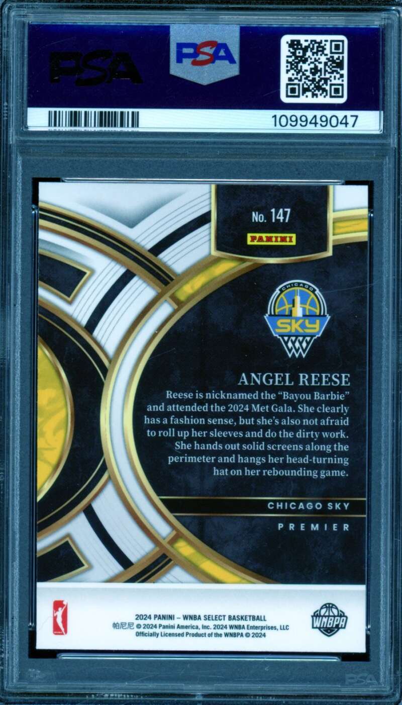 Angel Reese Rookie Card 2024 Select WNBA #147 PSA 9 Image 2
