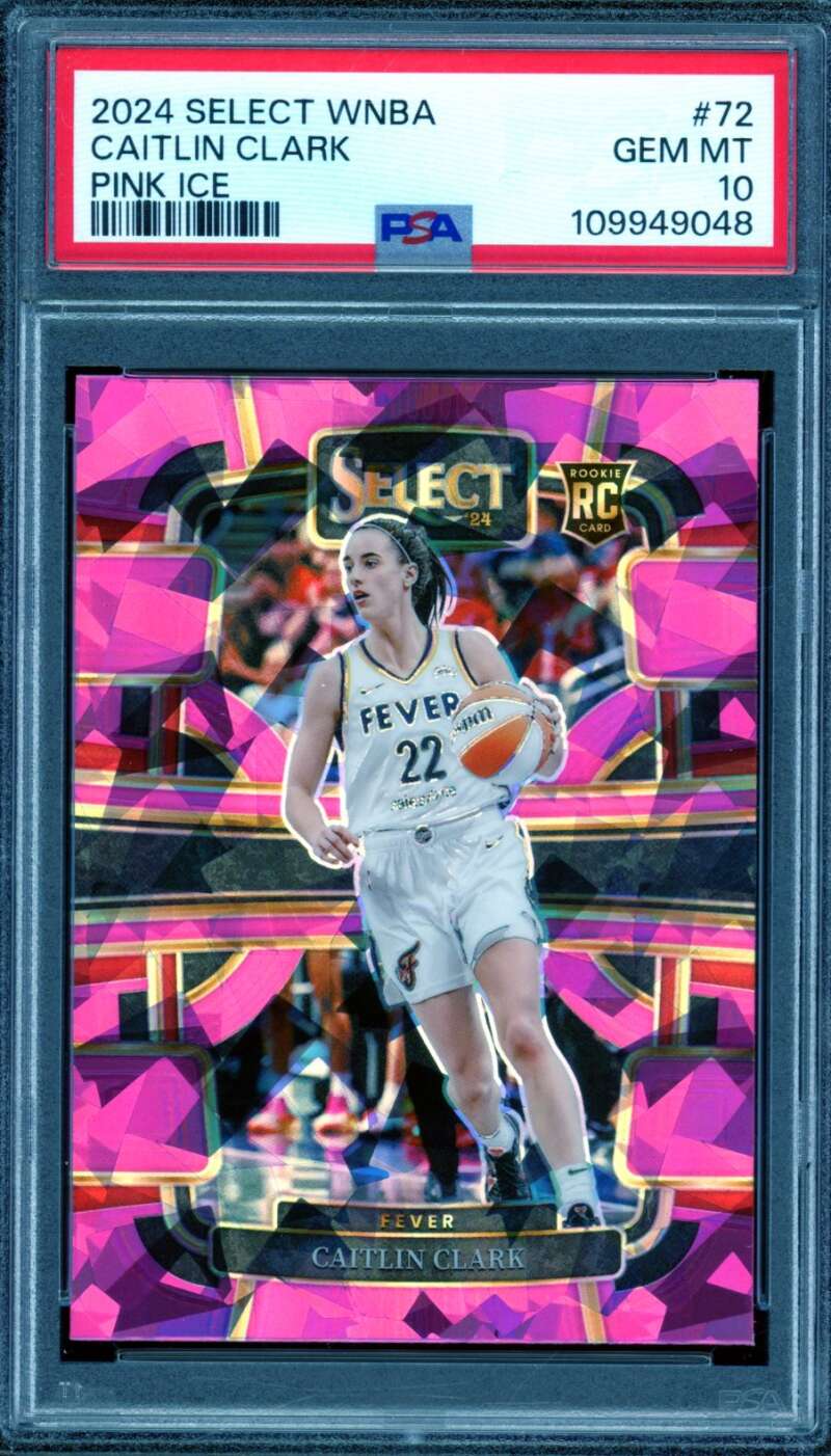 Caitlin Clark Rookie Card 2024 Select WNBA #72 PSA 10 Image 1